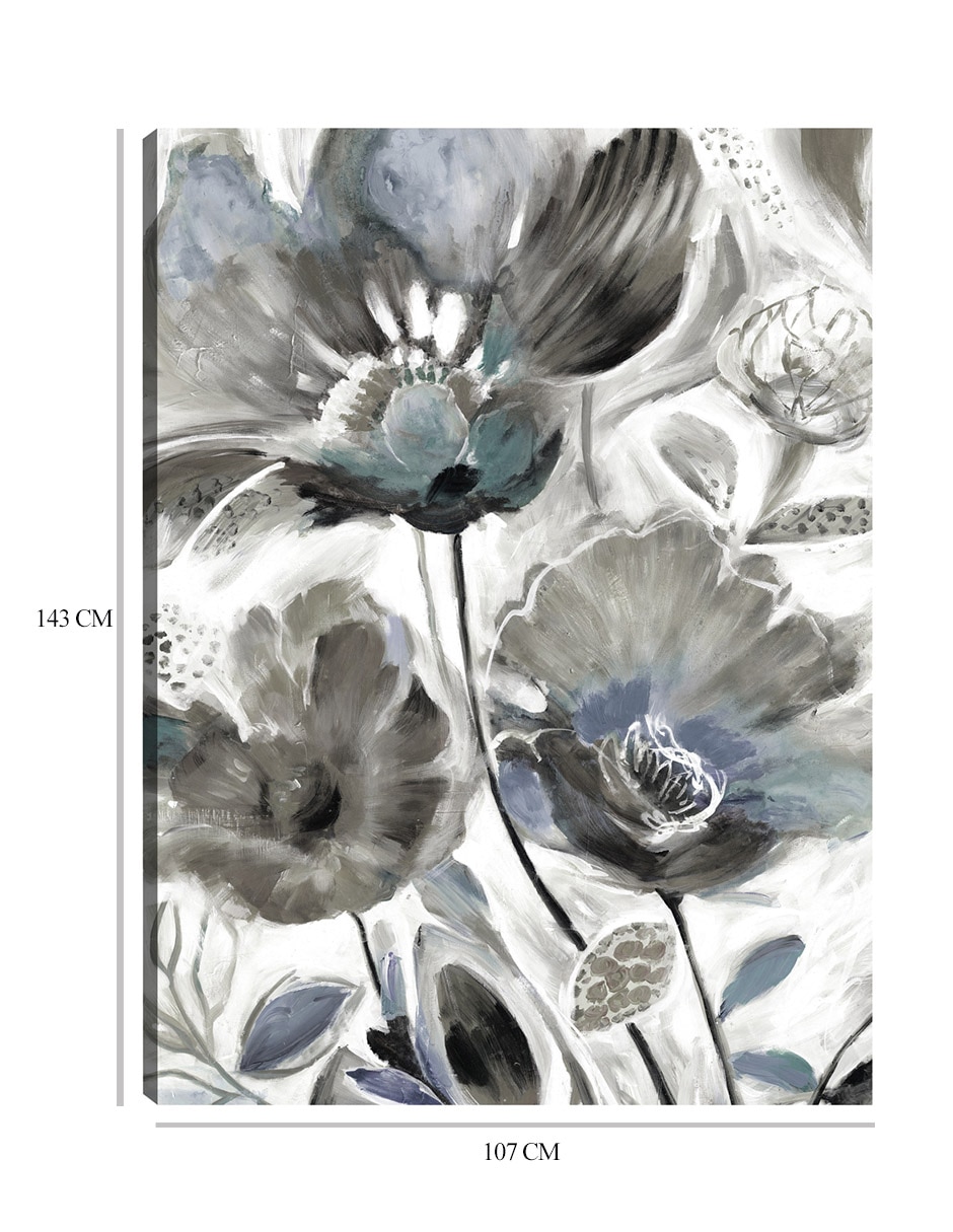 Cuadro decorativo técnica mixta Floración 3