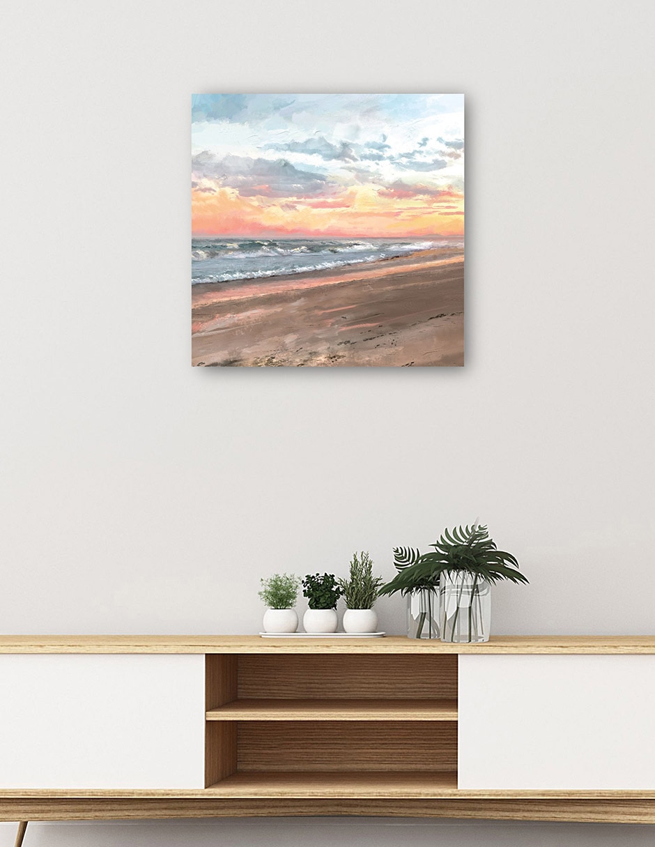 Cuadro decorativo técnica mixta Playas 5