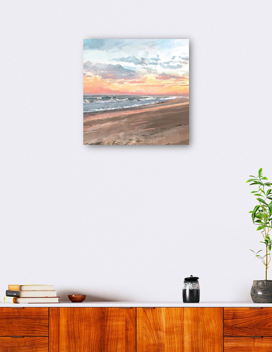 Cuadro decorativo técnica mixta Playas 6