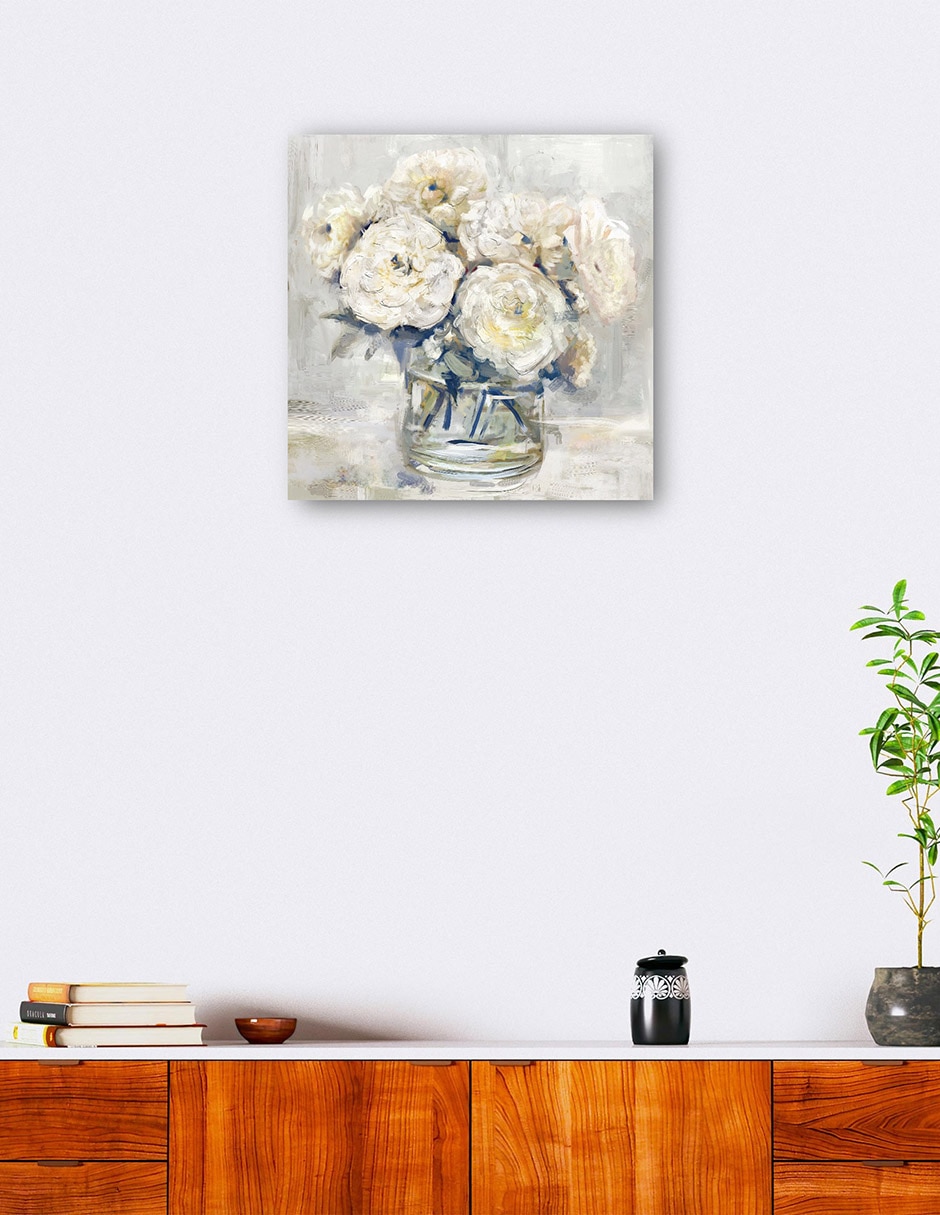 Cuadro decorativo técnica mixta Floreros 6
