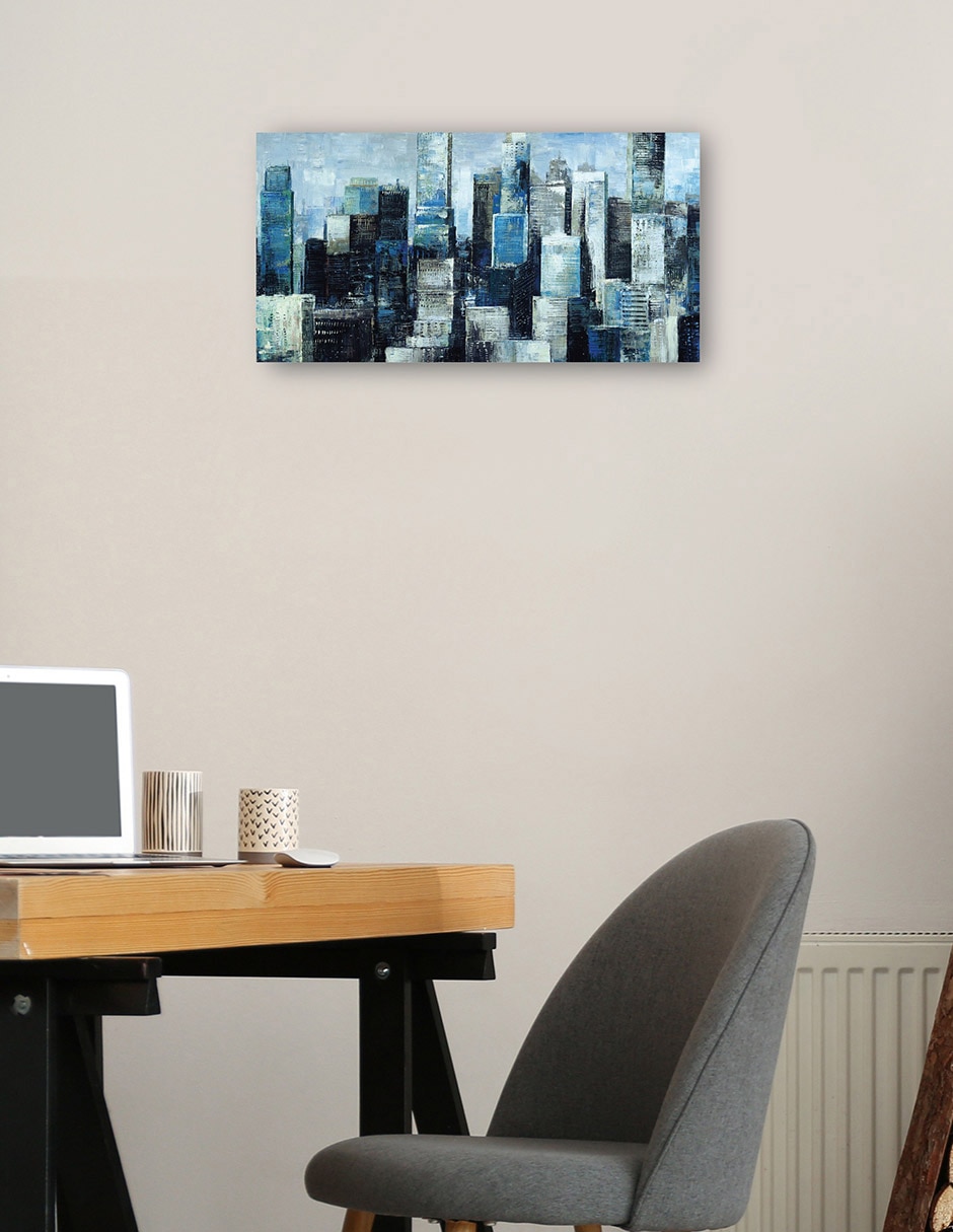 Cuadro decorativo técnica mixta Edificios 2