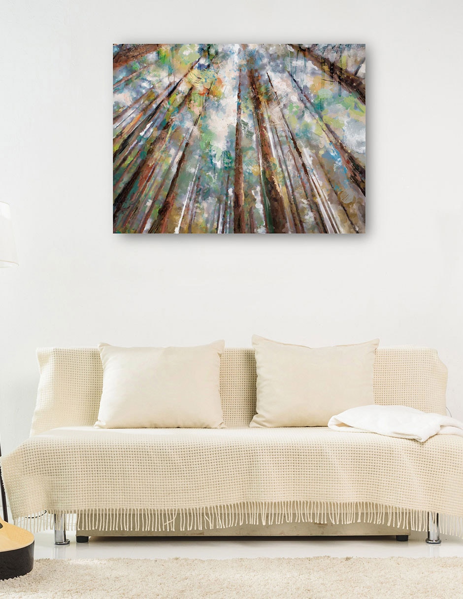 Cuadro decorativo técnica mixta Bosques 7