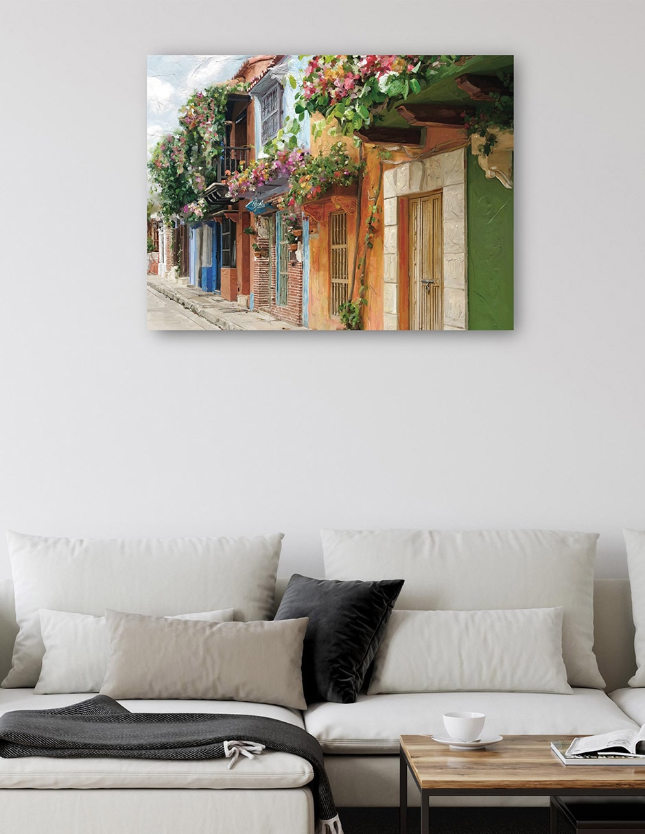 Cuadro decorativo técnica mixta Lugares 5