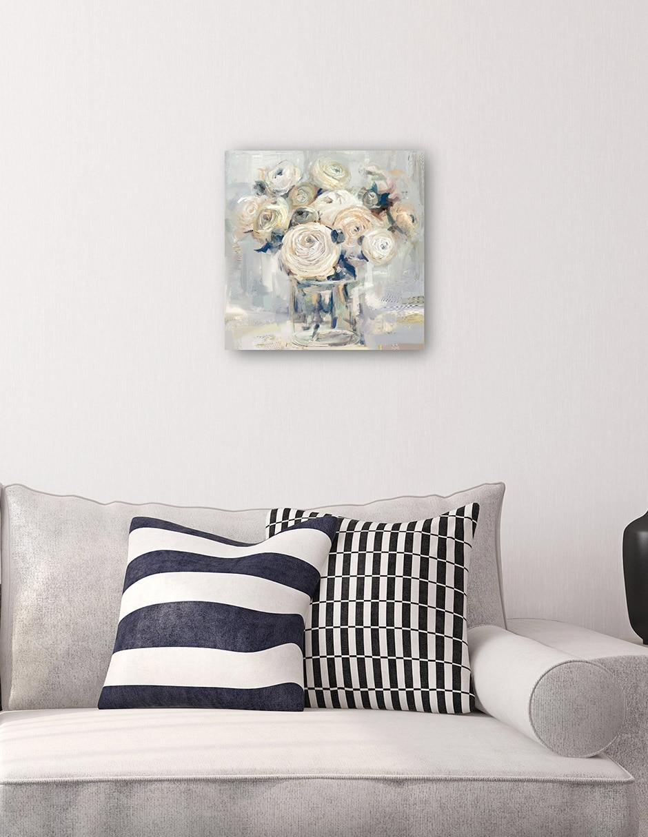 Cuadro decorativo técnica mixta Floreros 4
