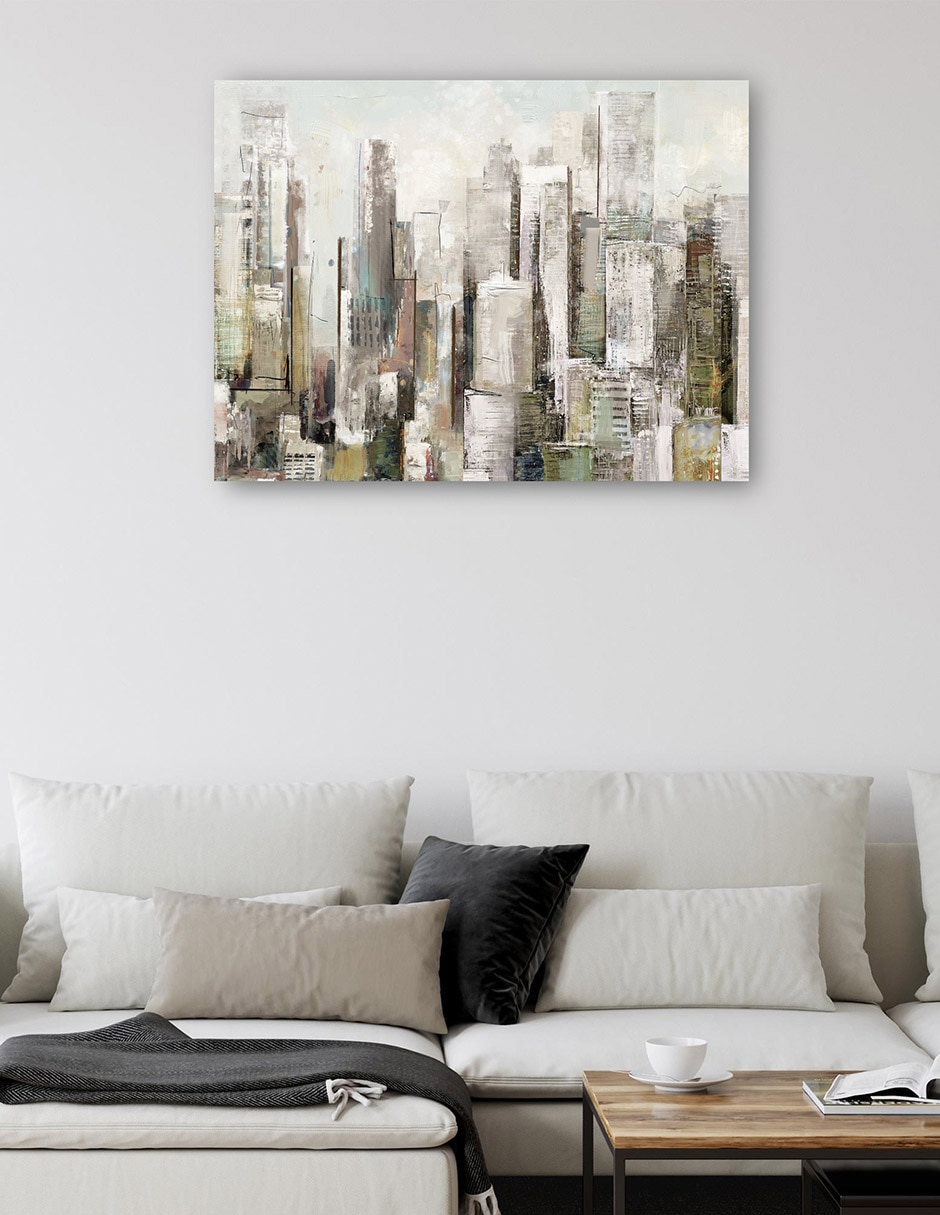 Cuadro decorativo técnica mixta Edificios 5