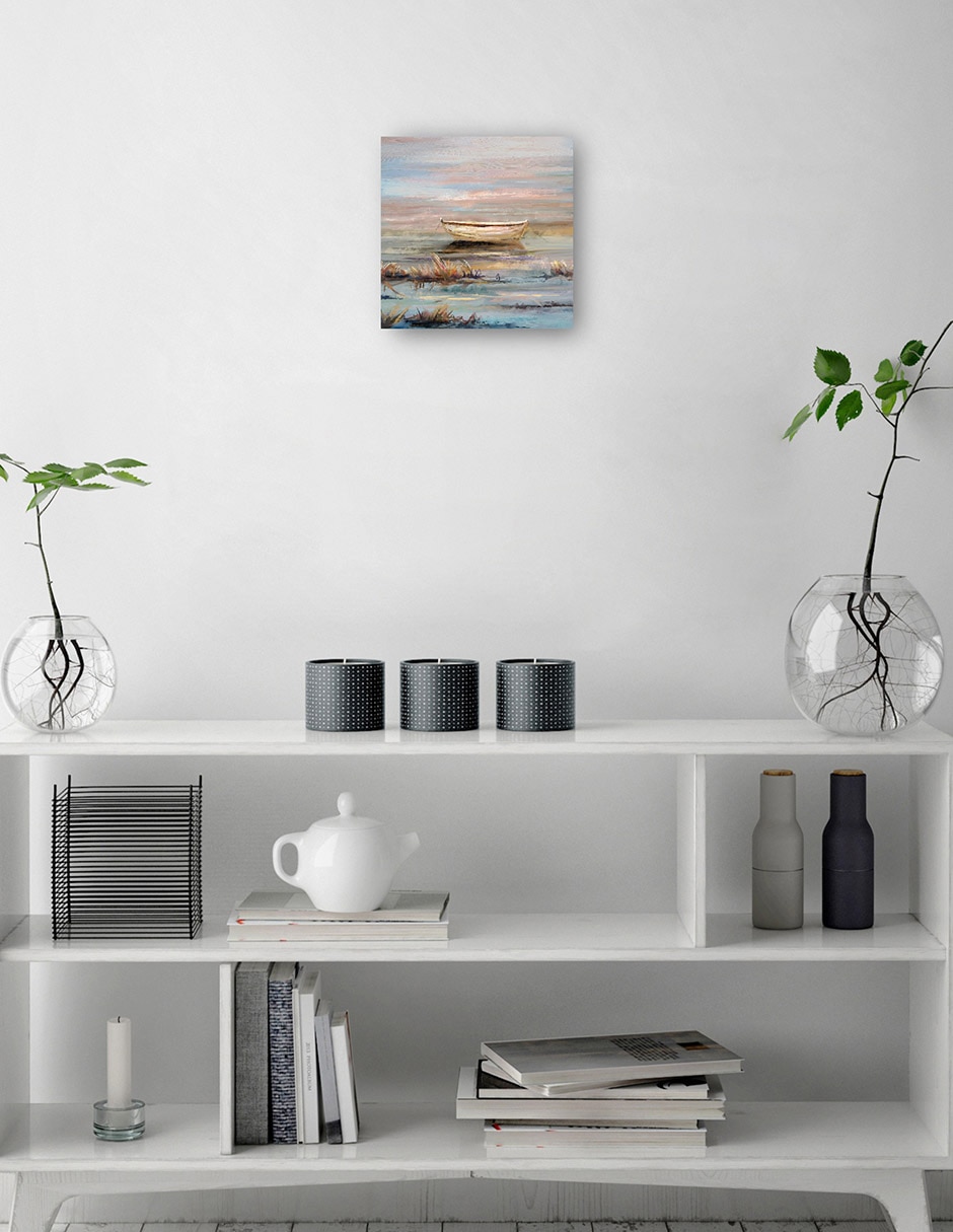 Cuadro decorativo técnica mixta Lagos 9