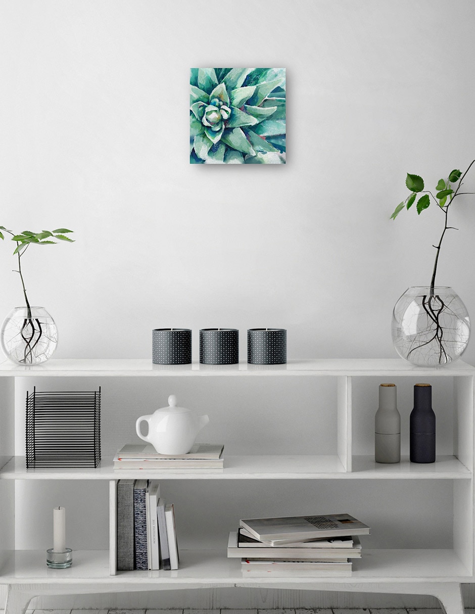 Cuadro decorativo técnica mixta Floración 9