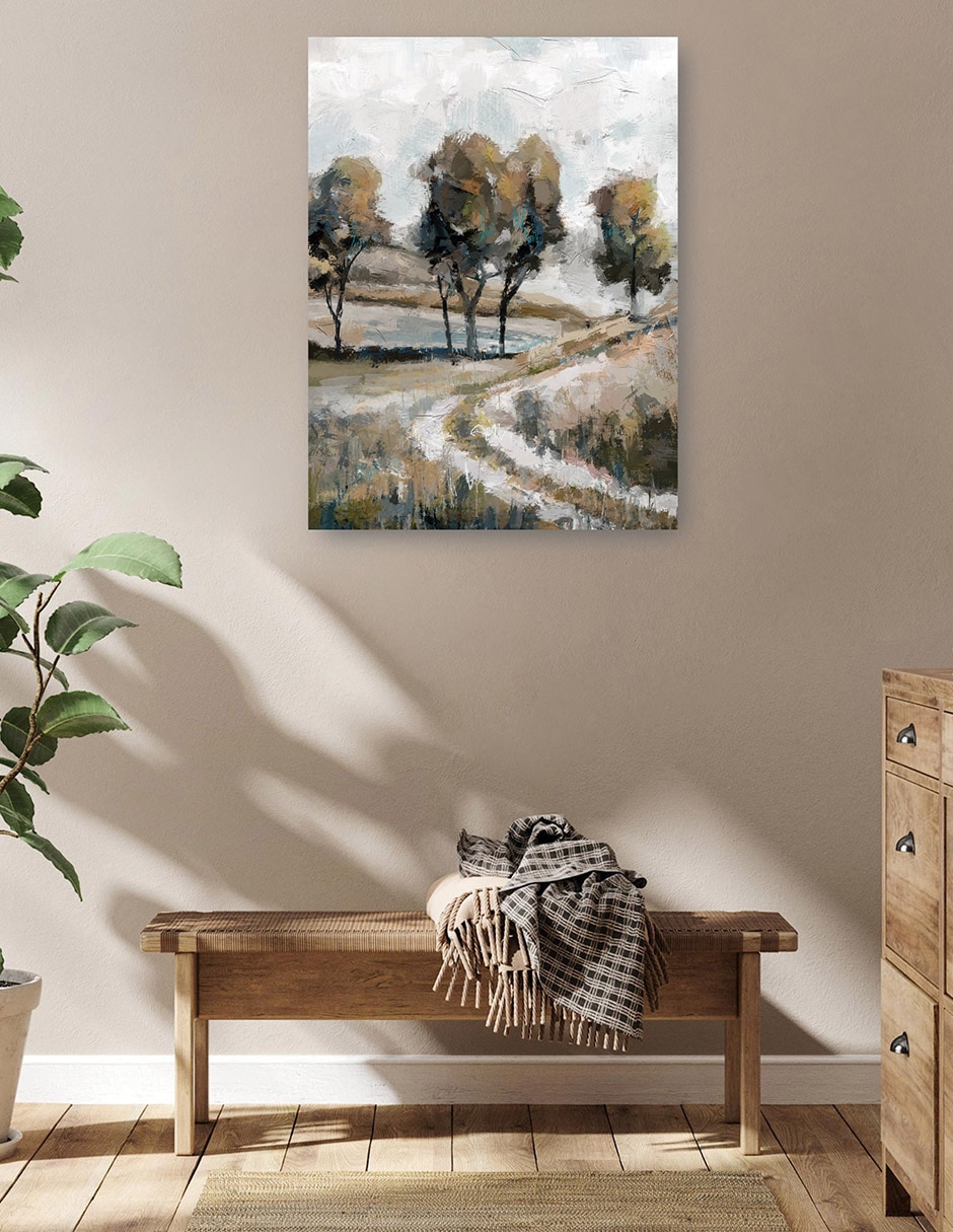 Cuadro decorativo técnica mixta Bosques 6