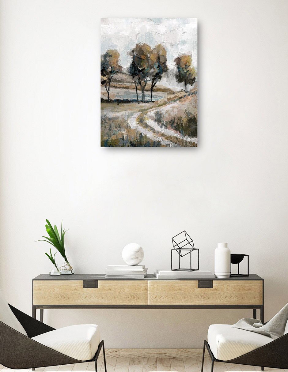 Cuadro decorativo técnica mixta Bosques 8