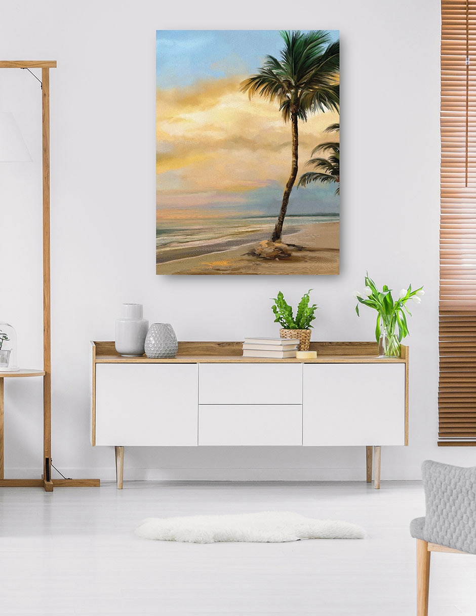 Cuadro decorativo técnica mixta Playas 5