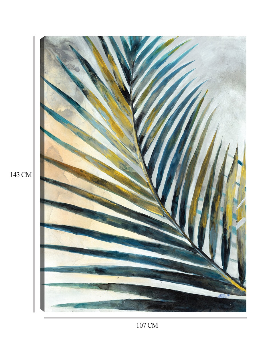 Cuadro decorativo técnica mixta Palmas 3