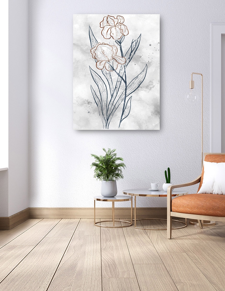 Cuadro decorativo técnica mixta Floración 5
