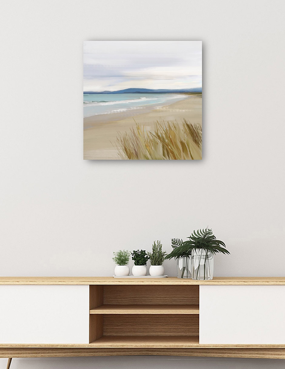 Cuadro decorativo técnica mixta Playas 6