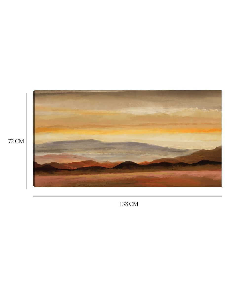 Cuadro decorativo técnica mixta Crepúsculo 9