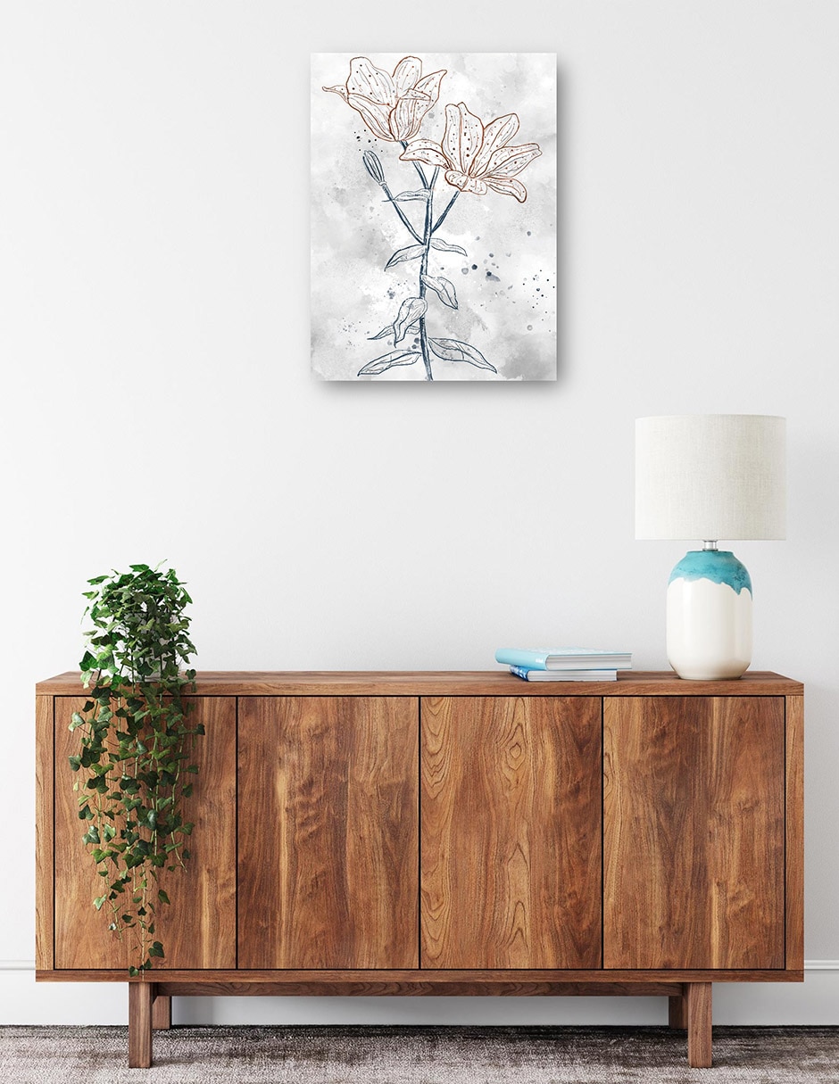 Cuadro decorativo técnica mixta Floración 8
