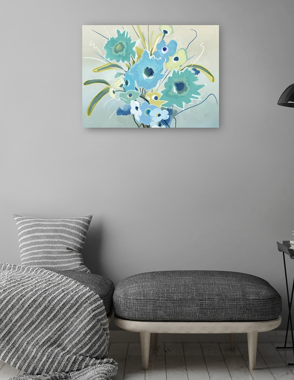 Cuadro decorativo técnica mixta Ramos 4