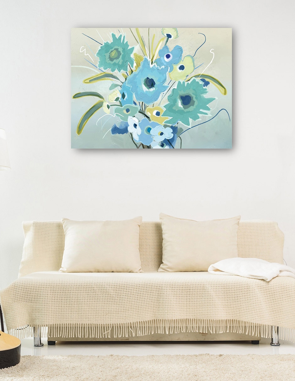 Cuadro decorativo técnica mixta Ramos 6