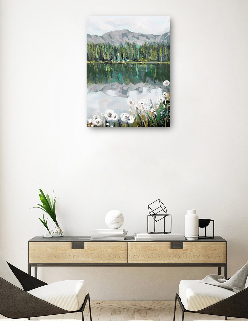 Cuadro decorativo técnica mixta Lagos 3