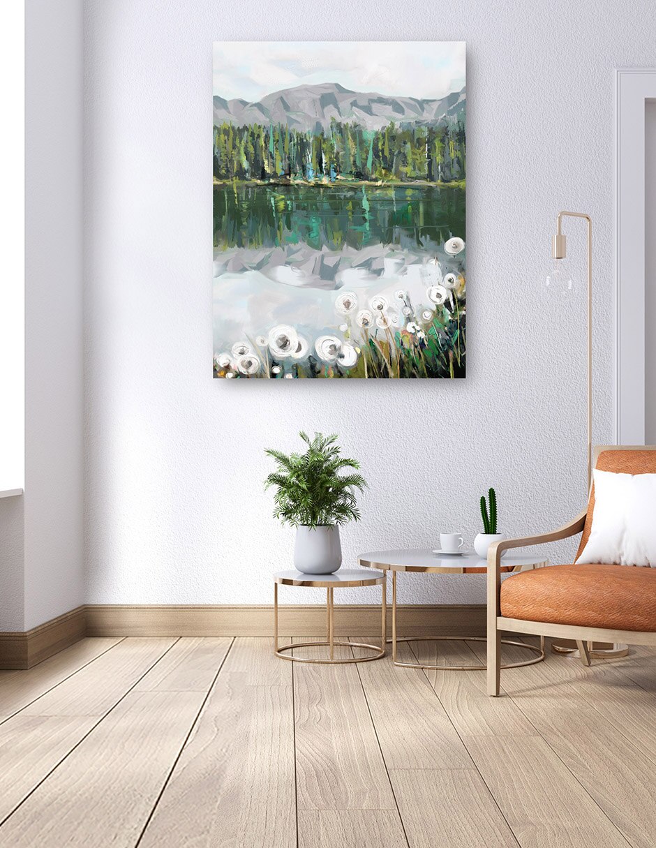 Cuadro decorativo técnica mixta Lagos 6