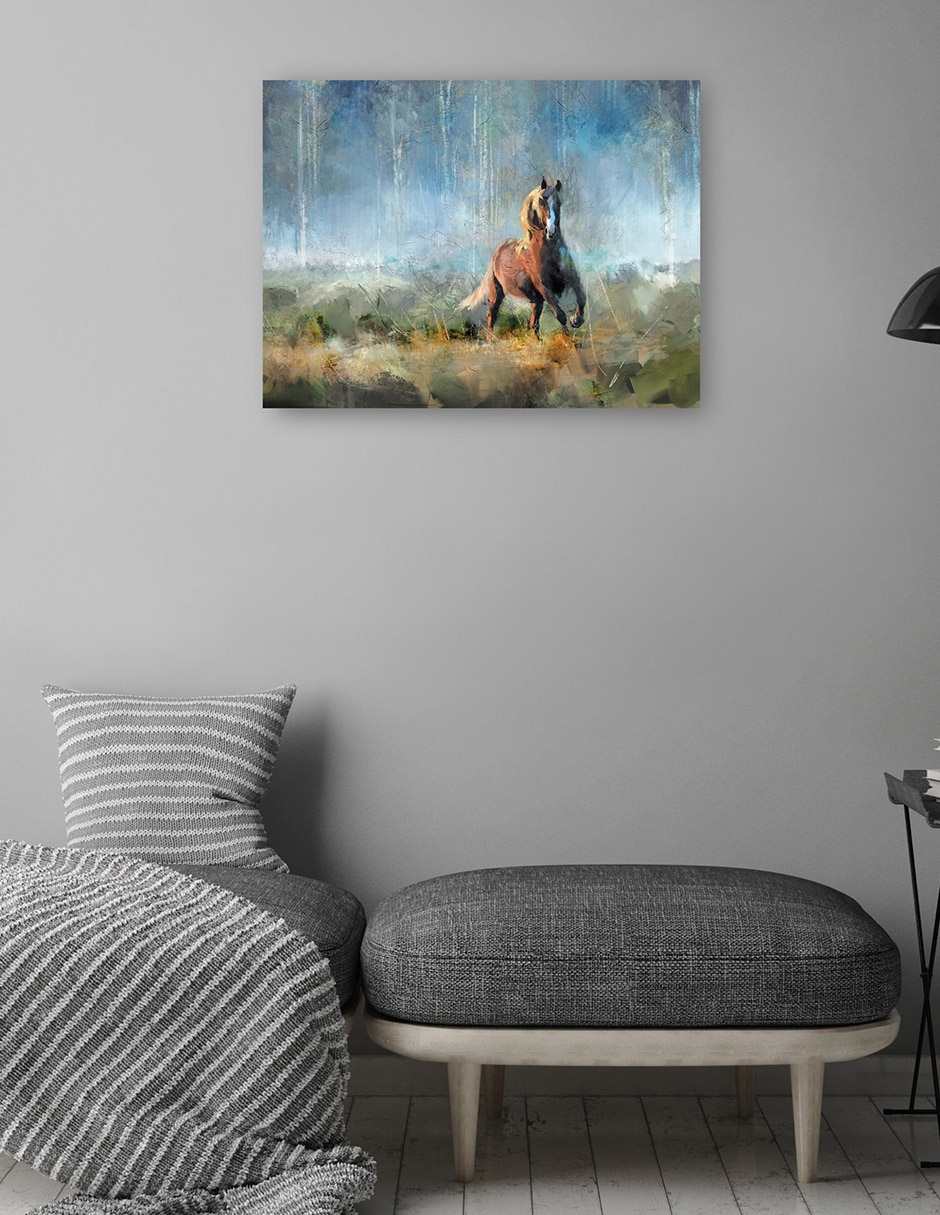 Cuadro decorativo técnica mixta Vida Silvestre 4
