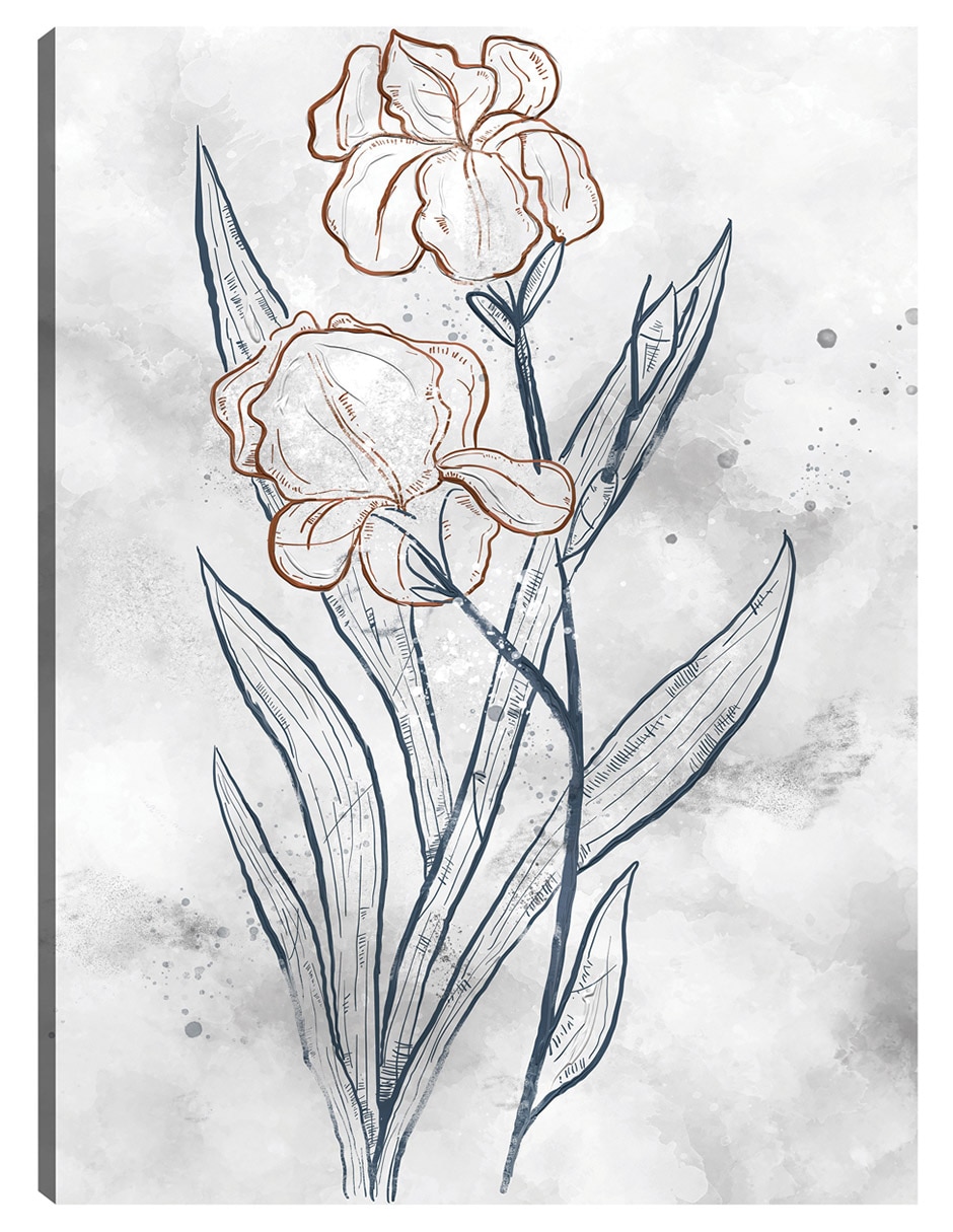 Cuadro decorativo técnica mixta Floración