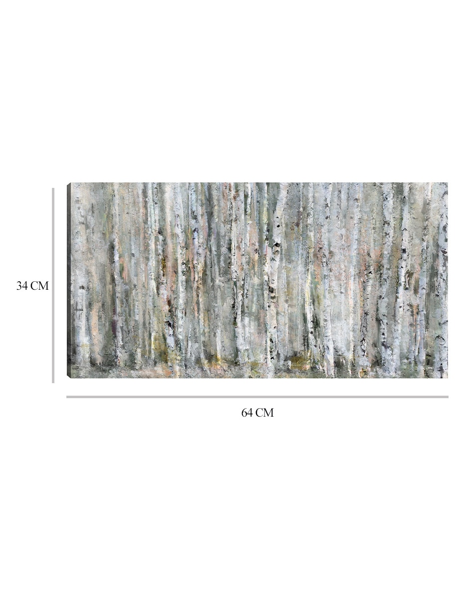 Cuadro decorativo técnica mixta Bosques 2