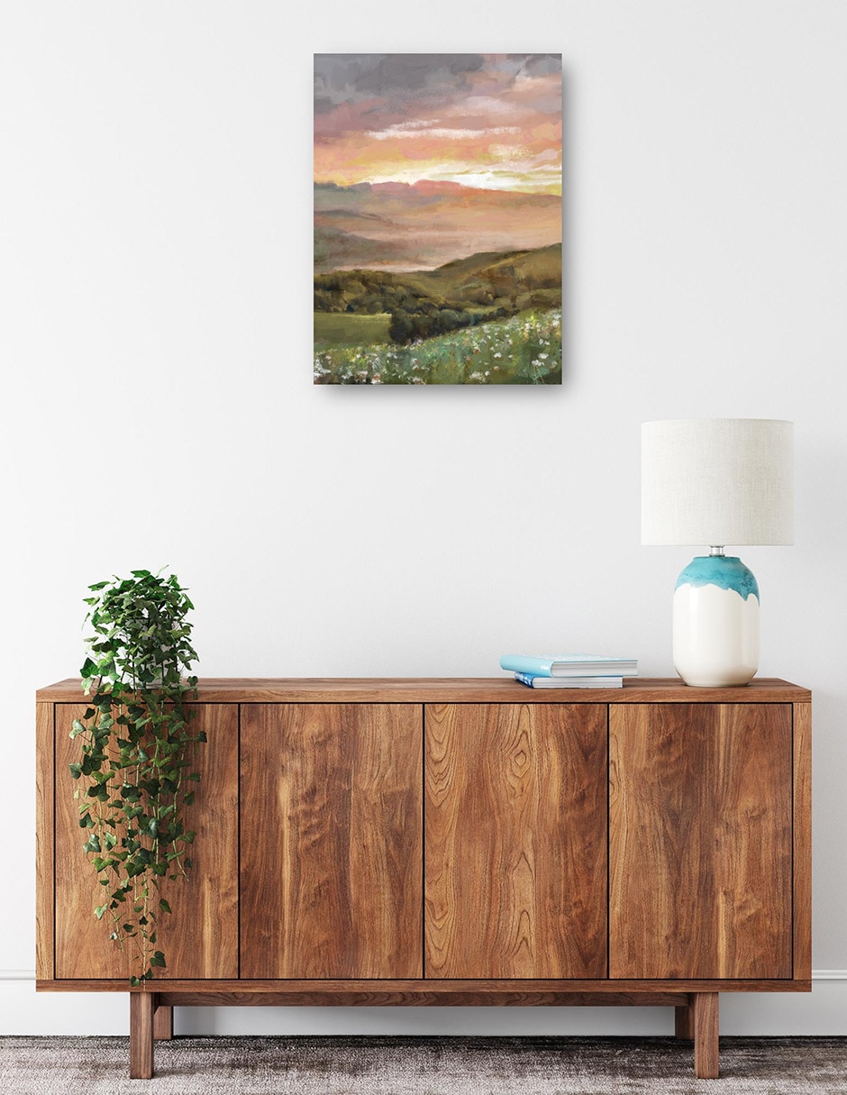 Cuadro decorativo técnica mixta Bosques 2