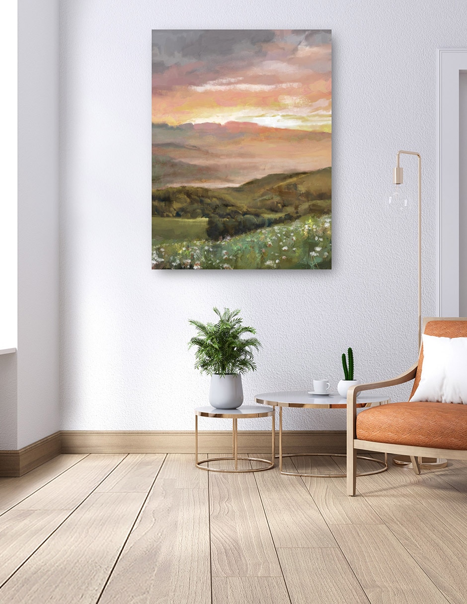 Cuadro decorativo técnica mixta Bosques 6