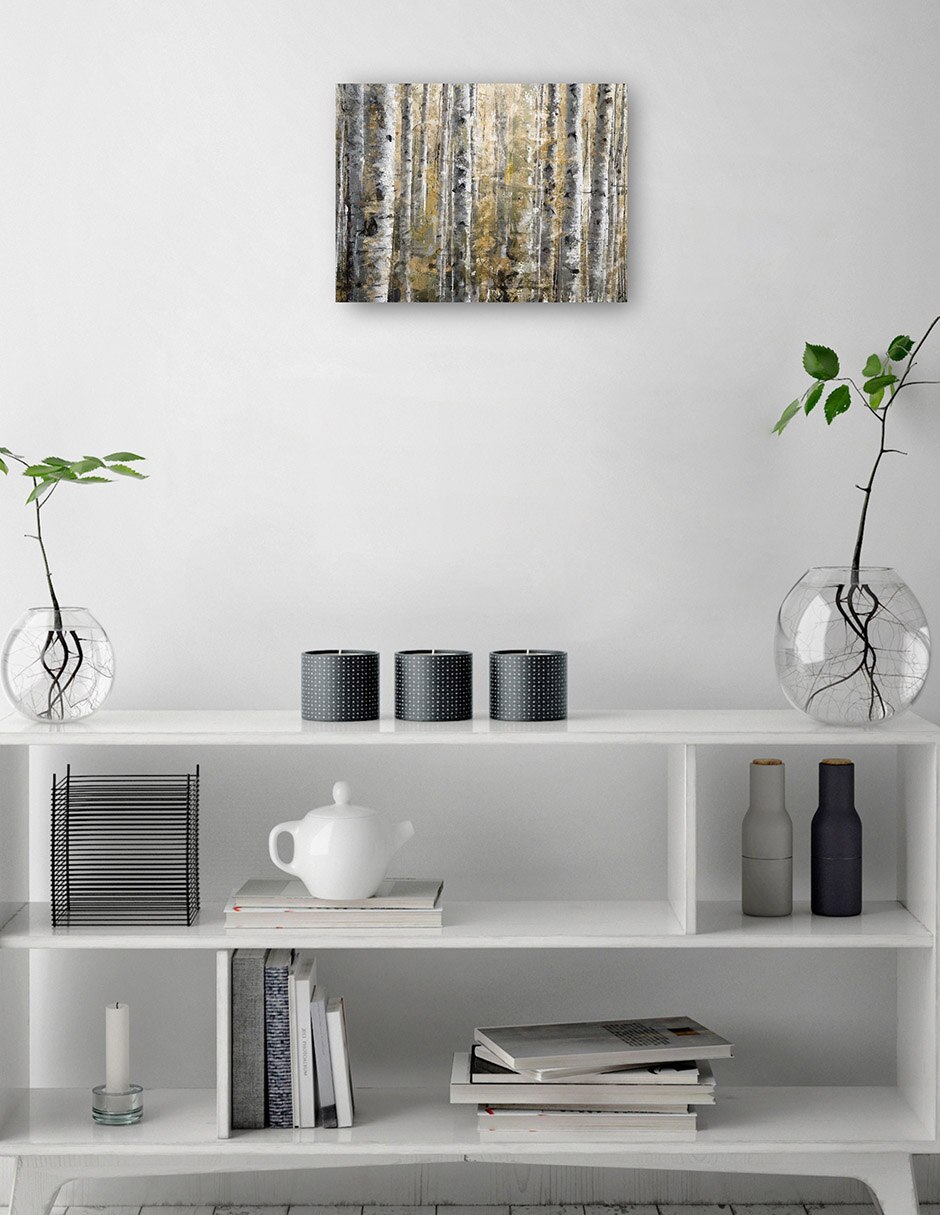 Cuadro decorativo técnica mixta Bosques 3