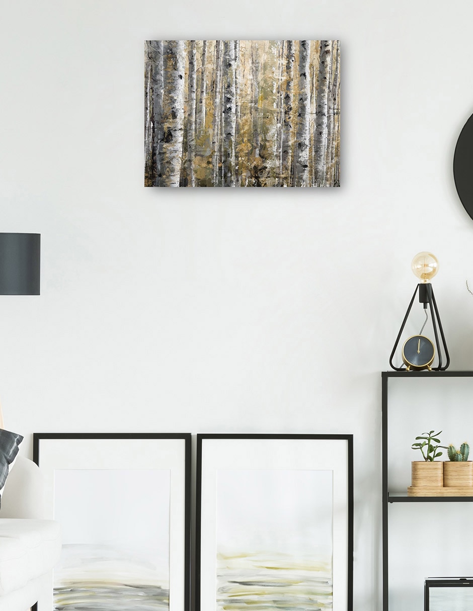 Cuadro decorativo técnica mixta Bosques 4