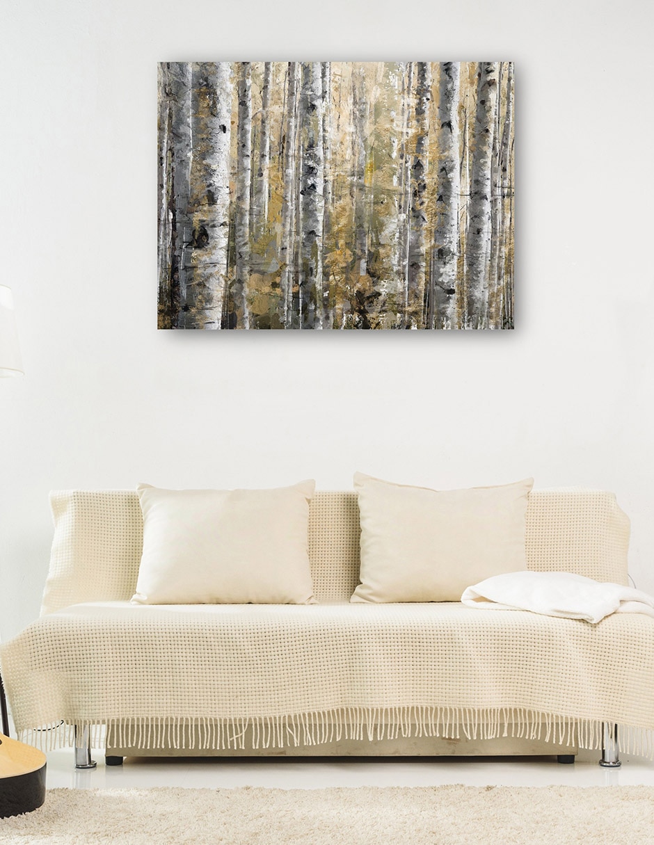 Cuadro decorativo técnica mixta Bosques 7