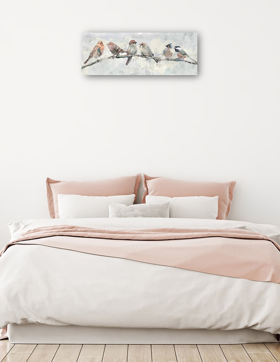Cuadro decorativo técnica mixta Aves Silvestres 2