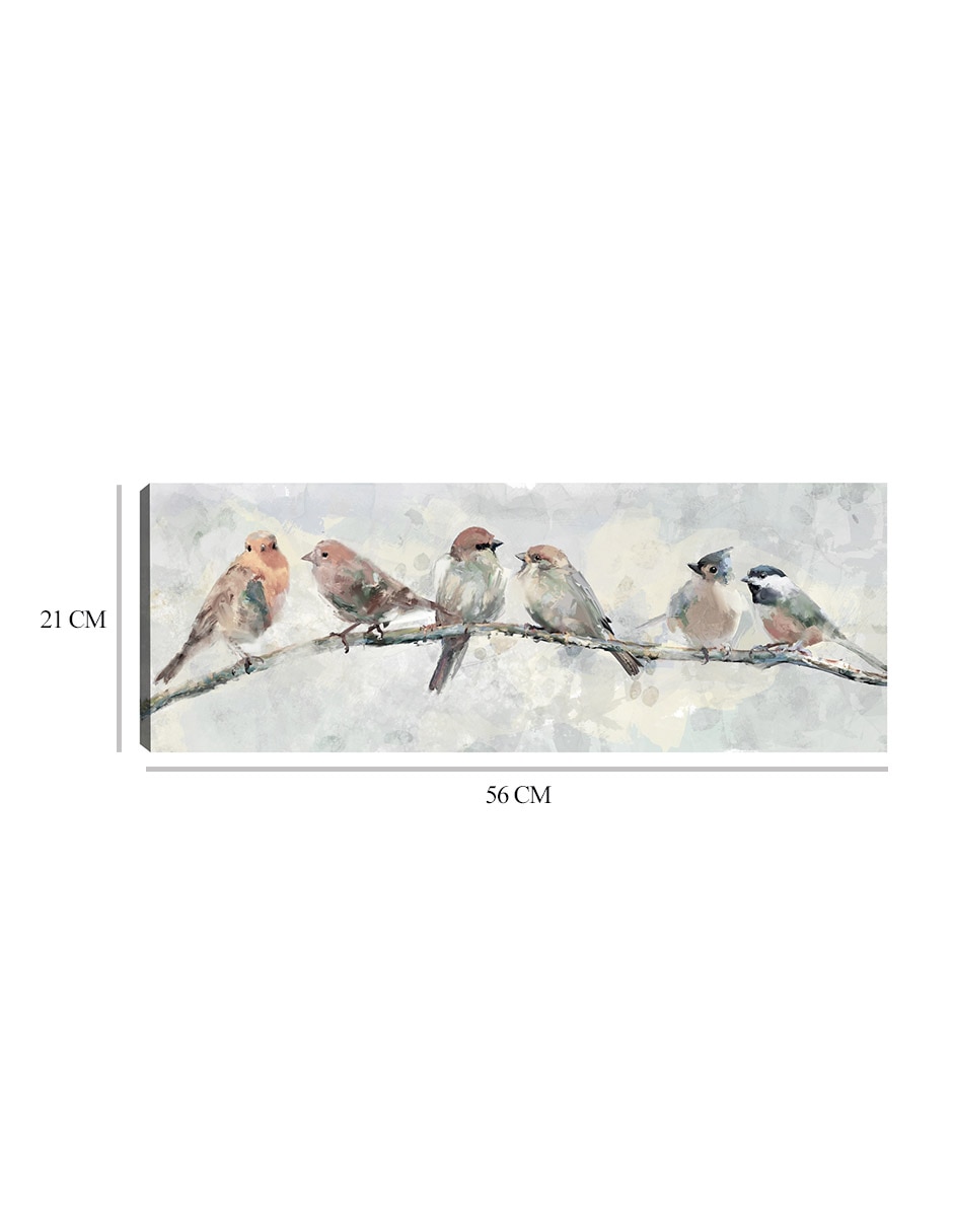 Cuadro decorativo técnica mixta Aves Silvestres 7
