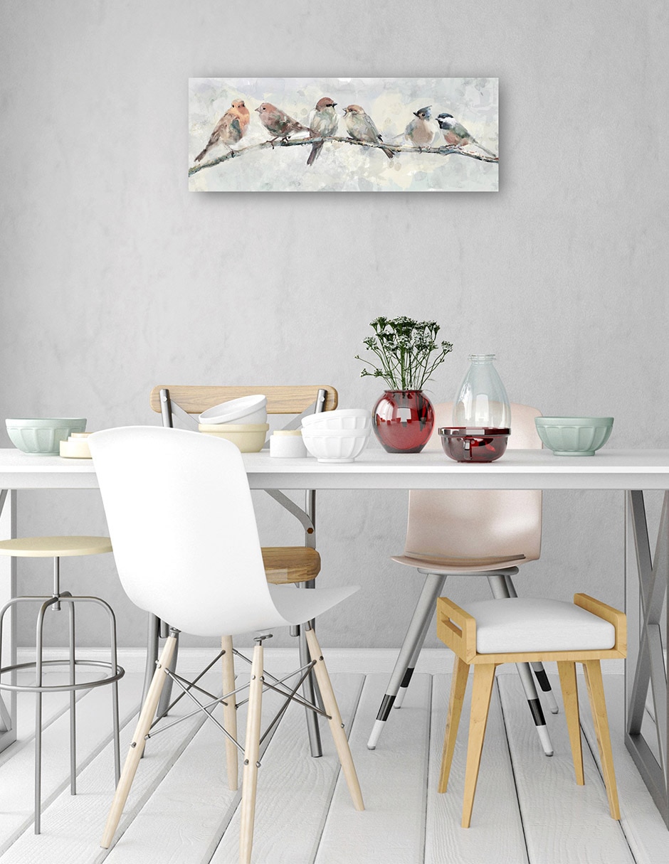 Cuadro decorativo técnica mixta Aves Silvestres 4