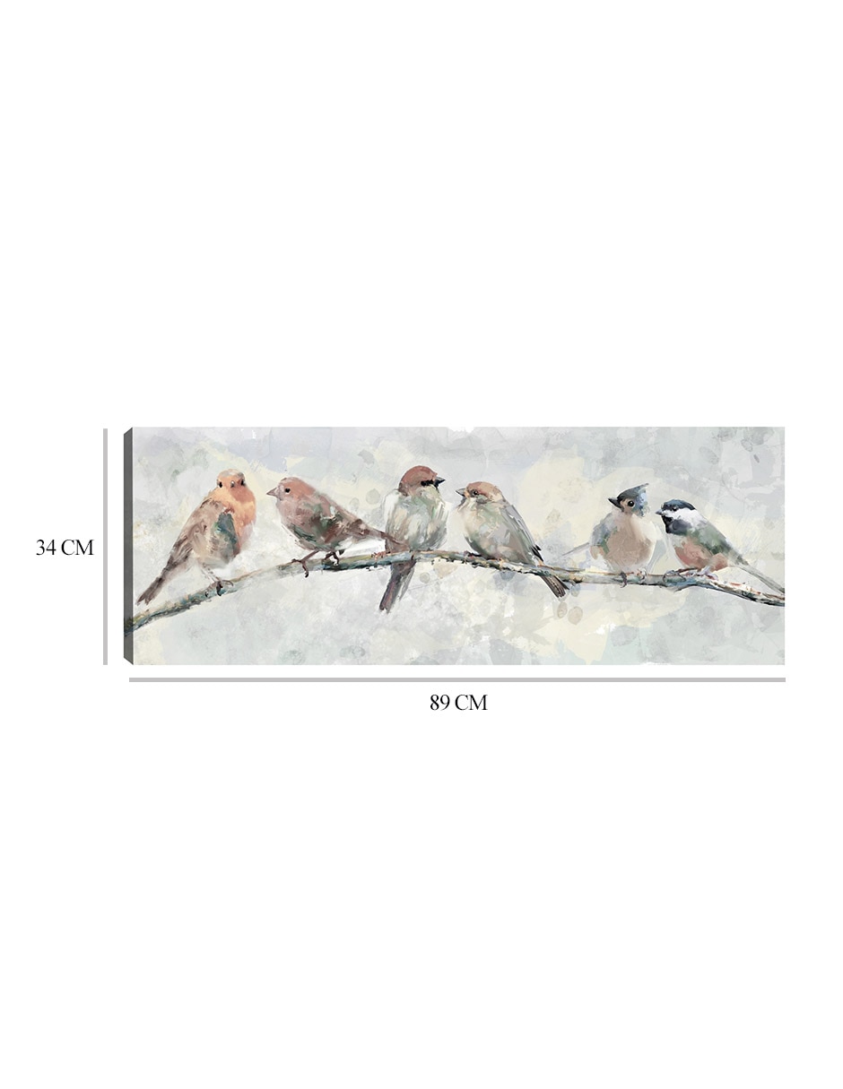 Cuadro decorativo técnica mixta Aves Silvestres 3