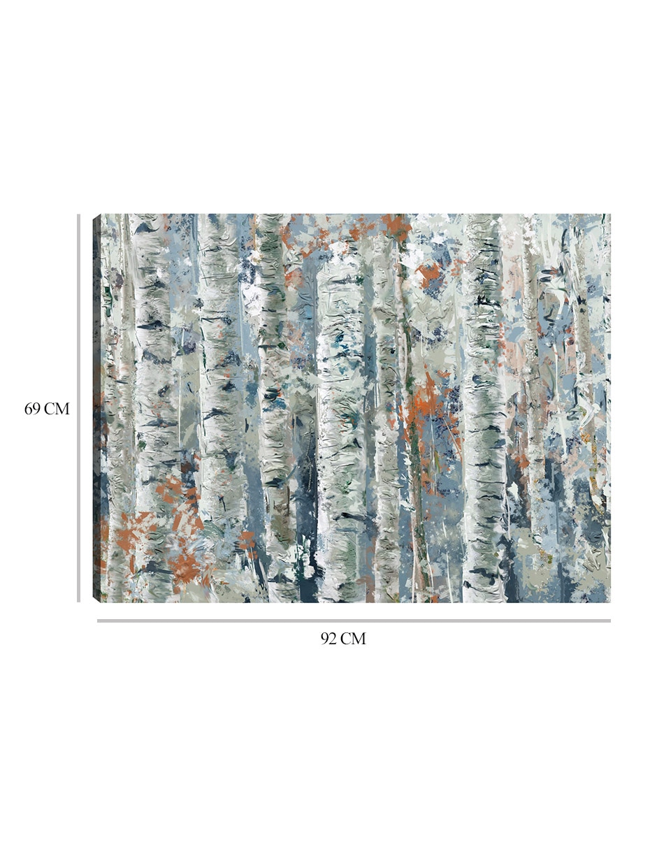 Cuadro decorativo técnica mixta Bosques 2