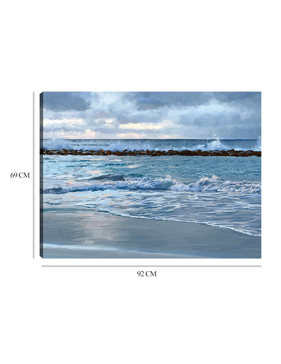 Cuadro decorativo técnica mixta Playas 2