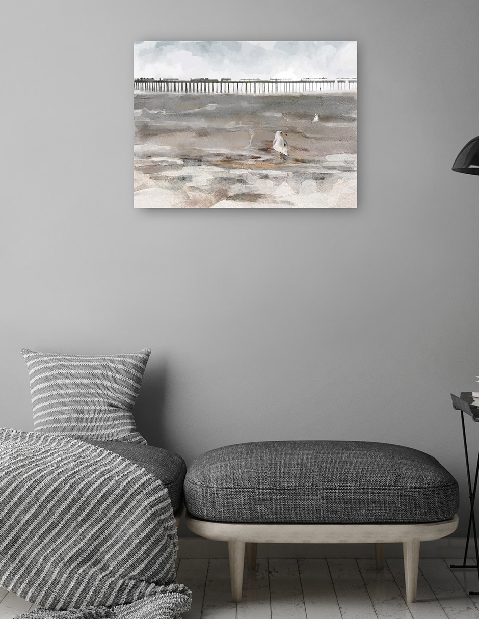 Cuadro decorativo técnica mixta Playas 5