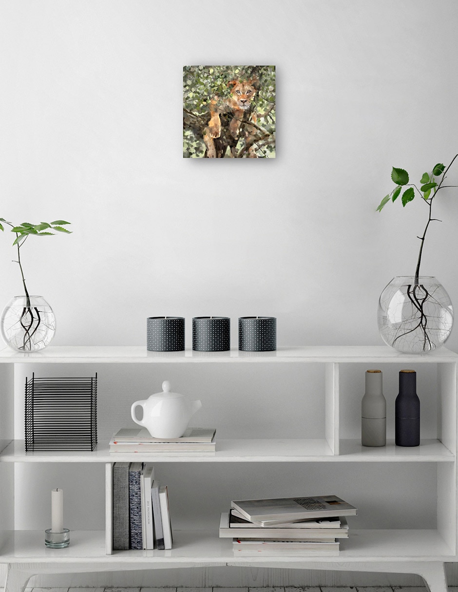 Cuadro decorativo técnica mixta Vida Silvestre 2