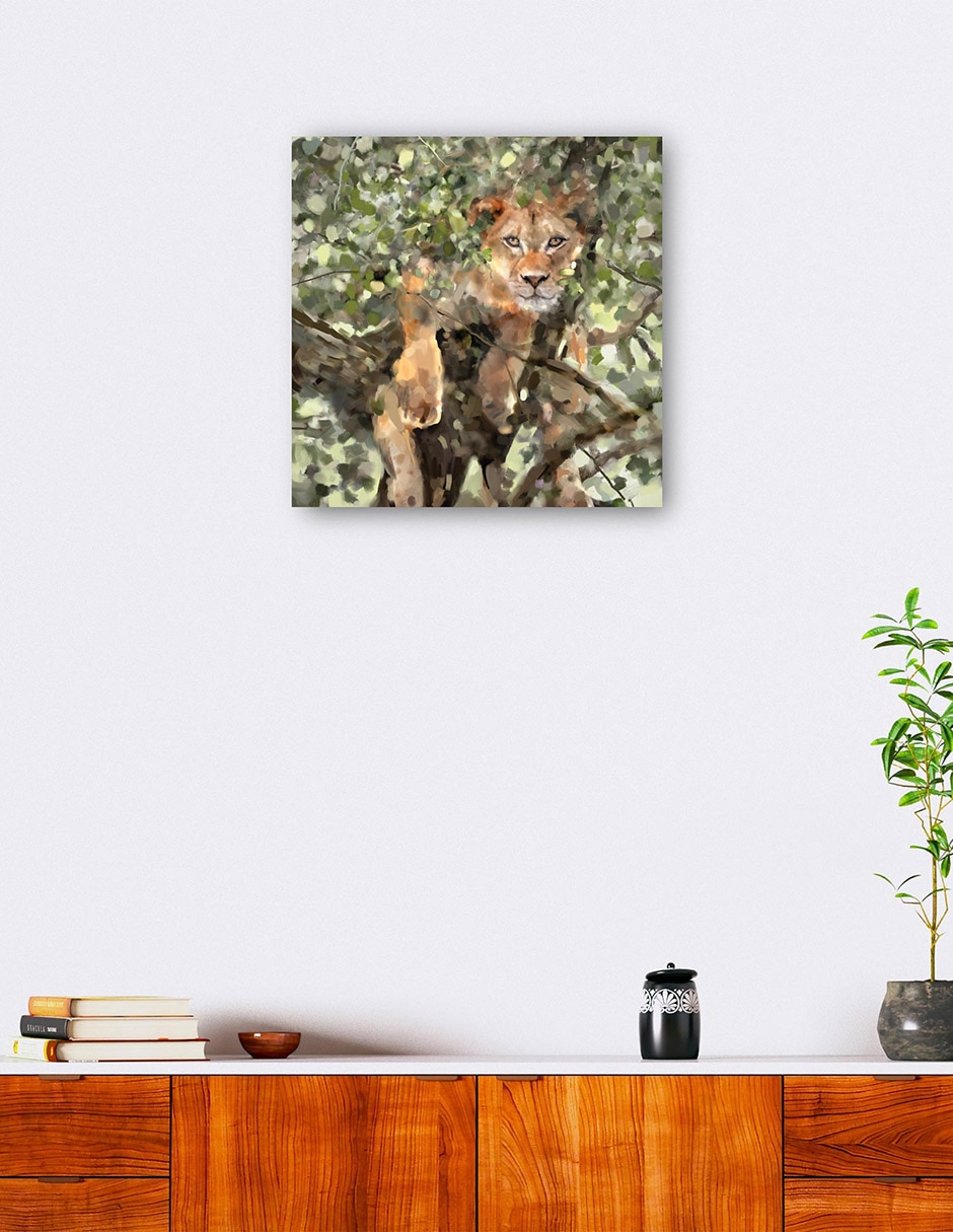 Cuadro decorativo técnica mixta Vida Silvestre 6