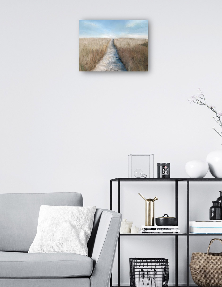 Cuadro decorativo técnica mixta Caminos 3