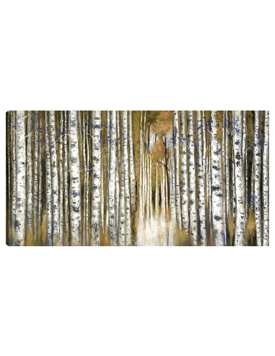Cuadro decorativo técnica mixta Bosques