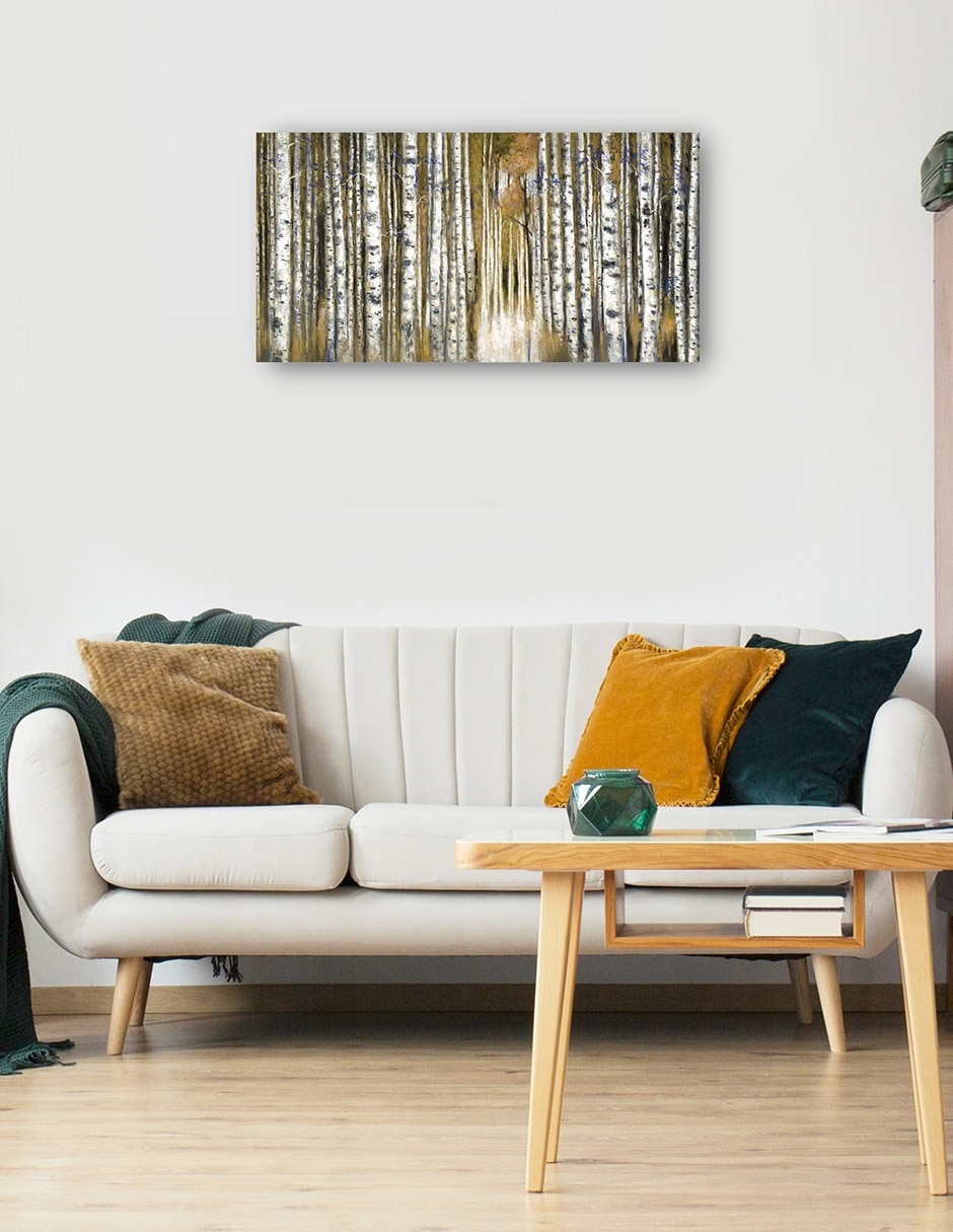 Cuadro decorativo técnica mixta Bosques 6