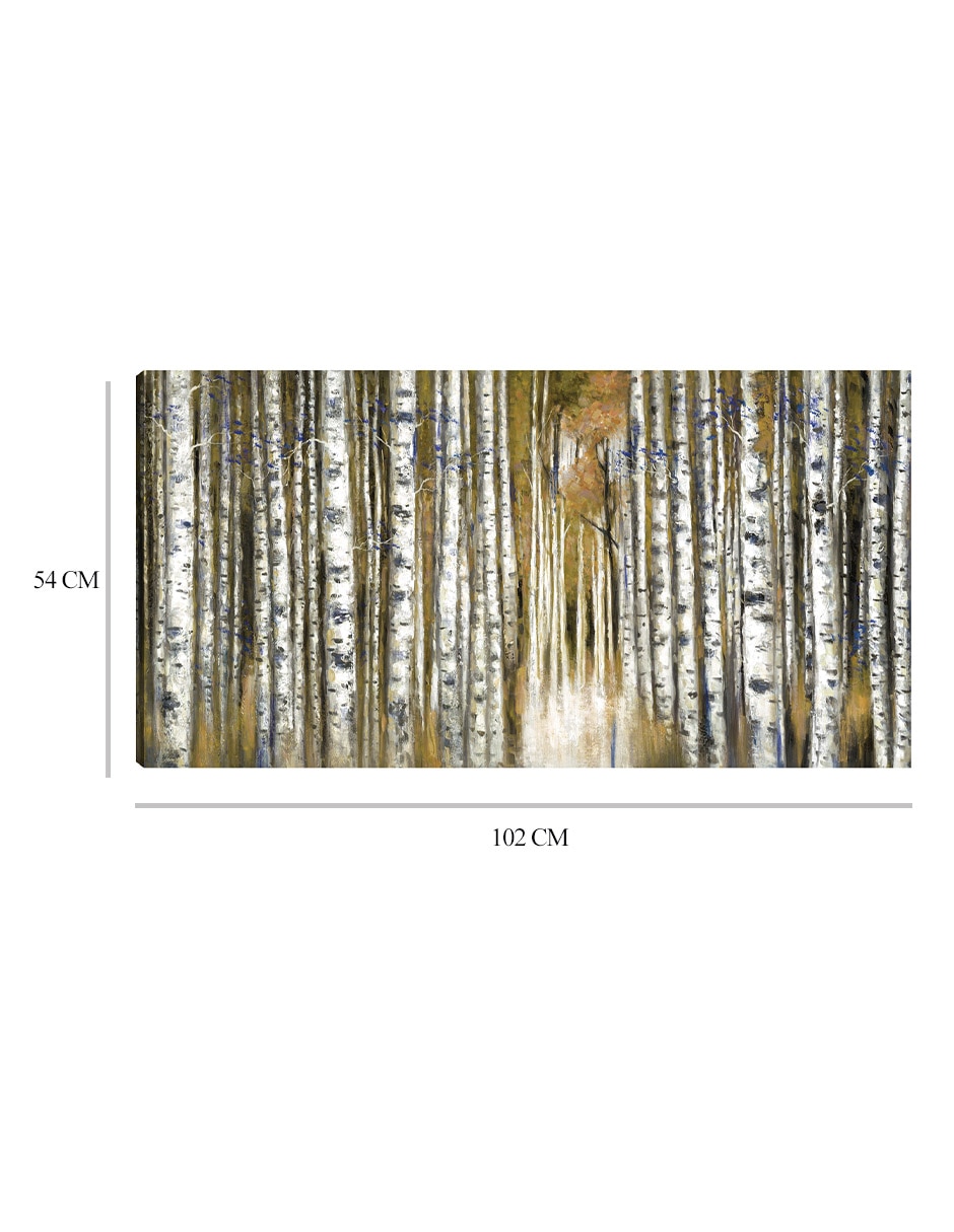Cuadro decorativo técnica mixta Bosques 3