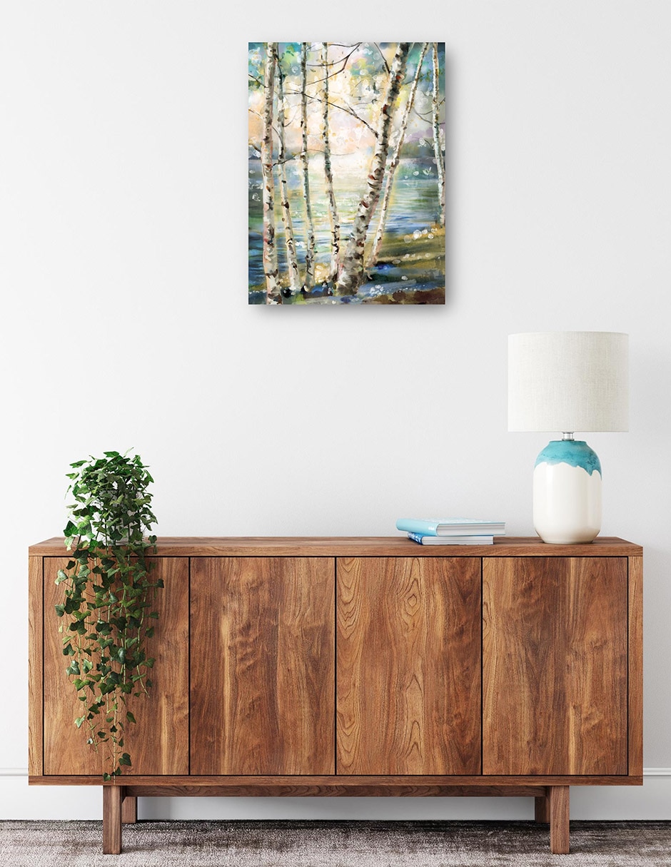 Cuadro decorativo técnica mixta Bosques 2