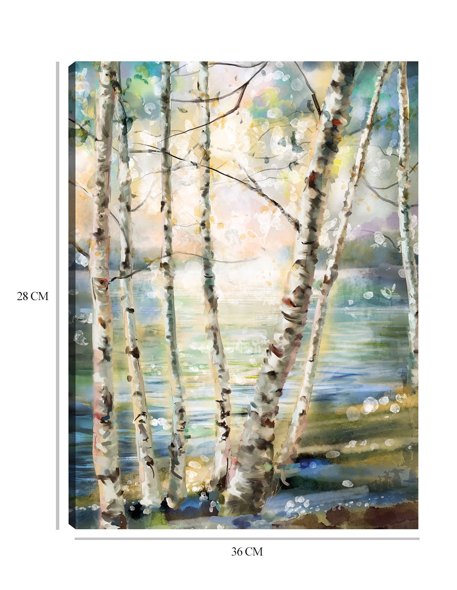 Cuadro decorativo técnica mixta Bosques 9