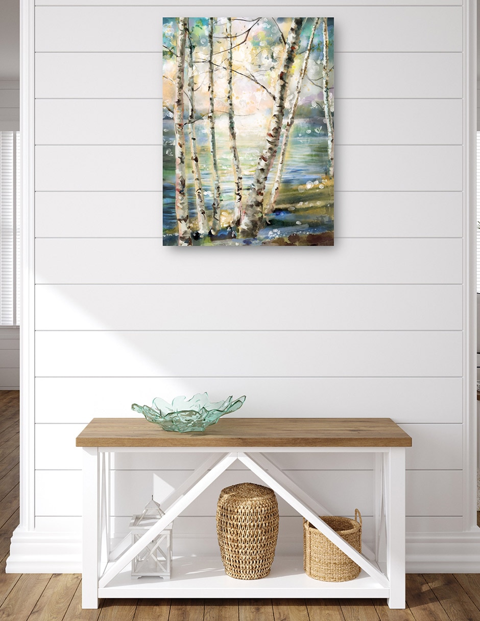 Cuadro decorativo técnica mixta Bosques 4