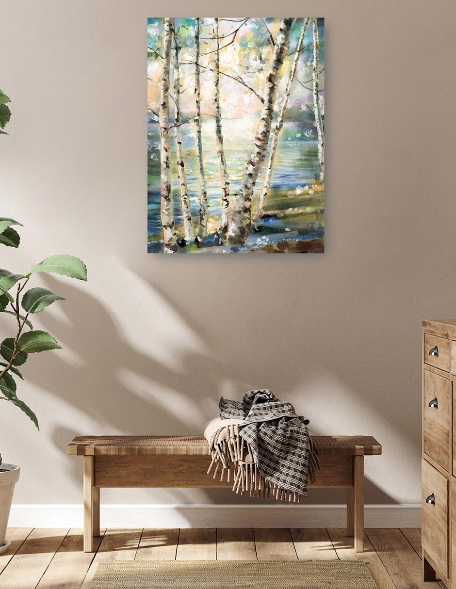 Cuadro decorativo técnica mixta Bosques 5
