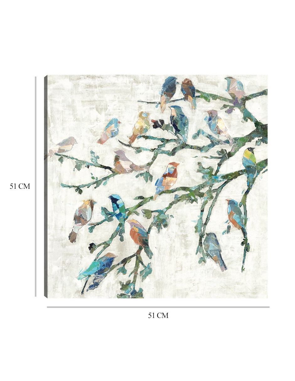 Cuadro decorativo técnica mixta Vida Silvestre 2
