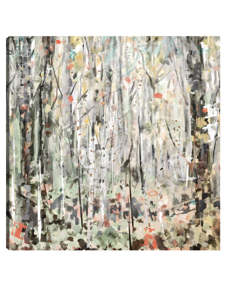 Cuadro decorativo técnica mixta Bosques